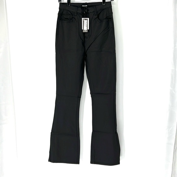 Pretty little thing NWT coated flare pants 8 - Picture 1 of 7